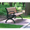 Plastique en acier de salon de long de stockage du banc WPC de Tableau de chaise de jardin de parc public en métal fer en bois moderne extérieur en bois