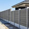 Barrière résistante Panels du temps WPC 200 x 200 millimètres Eco Grey Composite Fence Panels extérieur