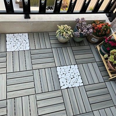 135 x Decking composé réutilisé par 25mm embarque le Decking composé de bord solide