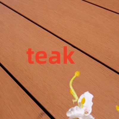 Composés en bois en plastique Wpc extérieur de plate-forme imperméable de 100% parquetant non biodégradable